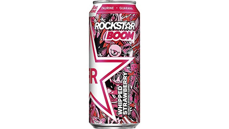 Order Rockstar Boom Energy Whipped Strawberry food online from Shell Rock Spring store, Bel Air on bringmethat.com