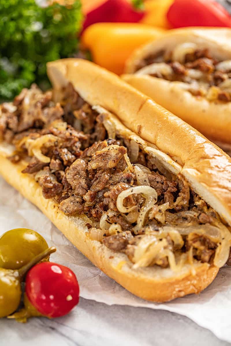 Order Regular Cheese Steak with Mushrooms food online from Pizza206 store, Tabernacle on bringmethat.com