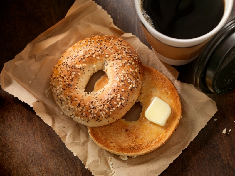 Order Buttered Bagel food online from The Bagel Place store, East Meadow on bringmethat.com