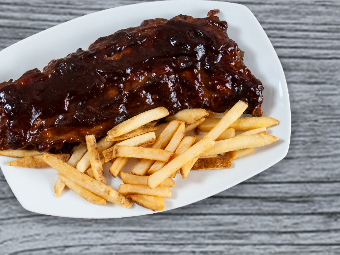 Order BBQ Baby Back Ribs food online from Seasons Pizza store, Newark on bringmethat.com