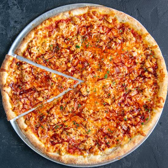 Order Thin Crust BBQ Chicken Pizza (12" Small) food online from Pizzeria Bravo store, Oakland on bringmethat.com