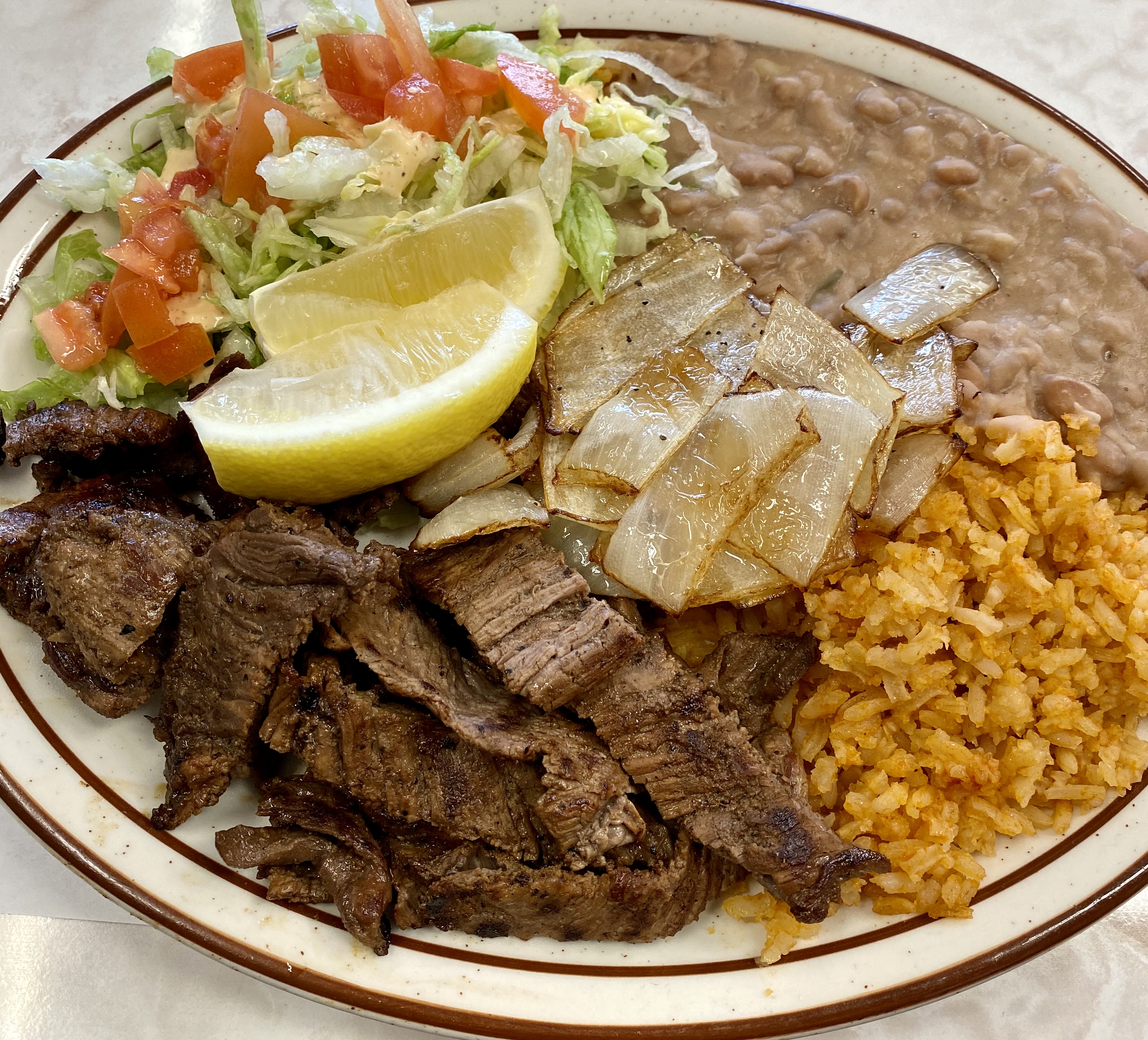 Order Ranchera con Arroz y Frijoles food online from Sofia Mexican Restaurant store, Pasadena on bringmethat.com