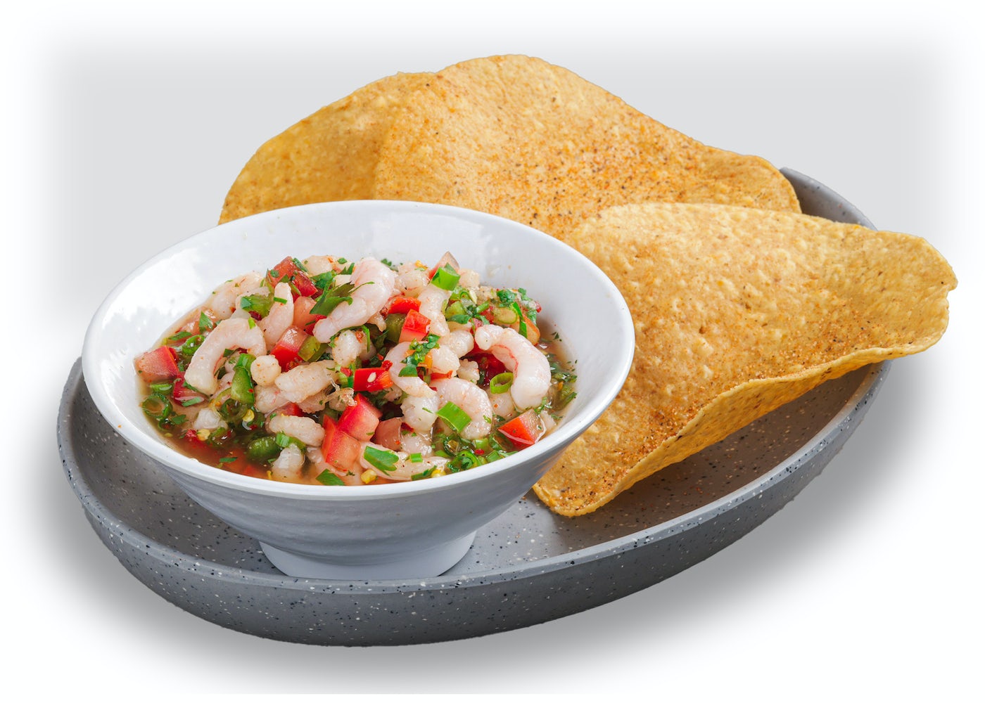 Order WILD BAY SHRIMP CEVICHE food online from California Fish Grill store, Cypress on bringmethat.com