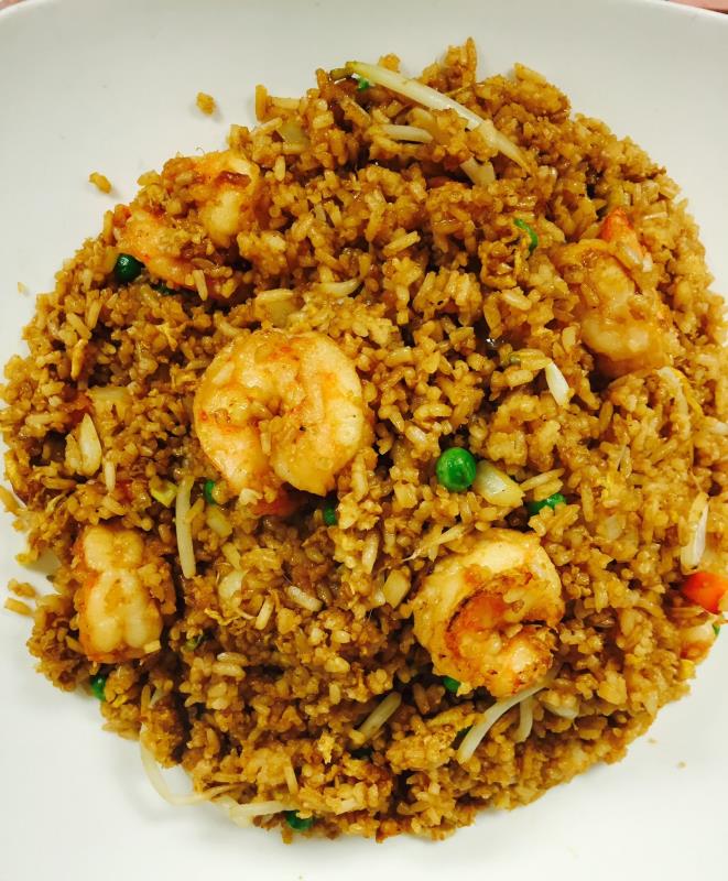 Order 27. Fresh Shrimp Fried Rice food online from Century Buffet store, Danbury on bringmethat.com