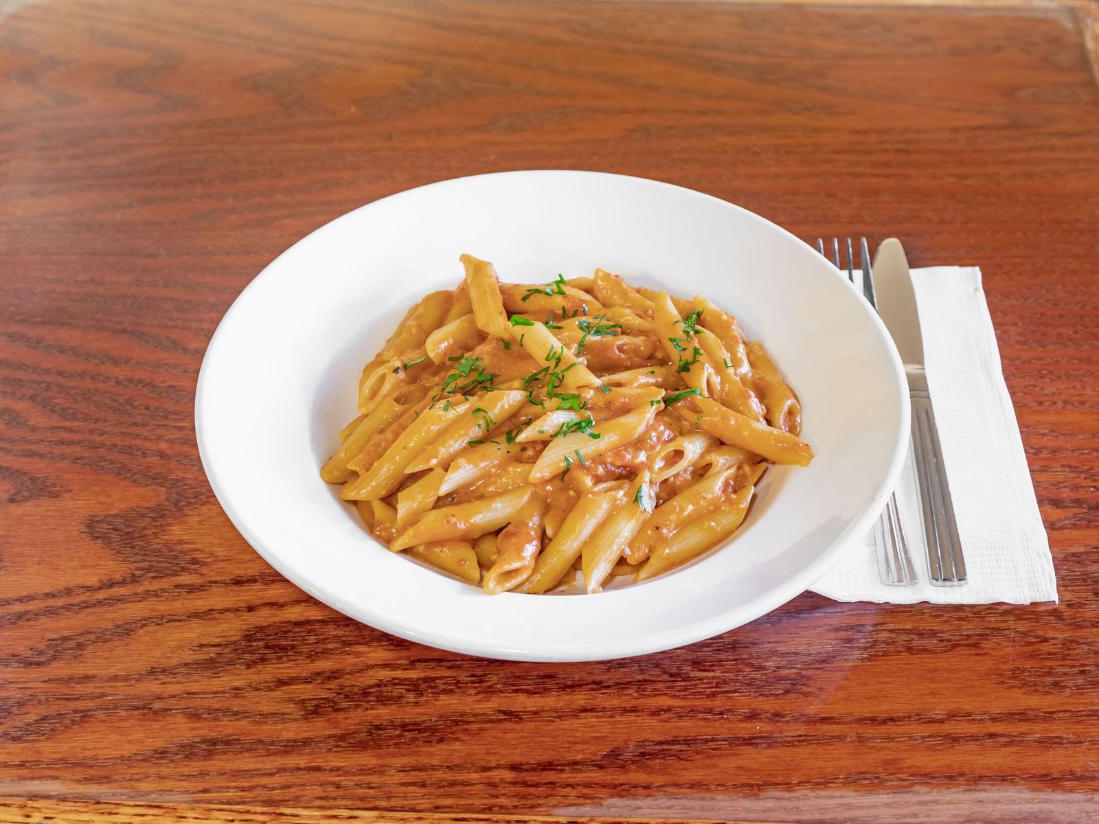 Order Penne a la Vodka food online from Bus stop cafe store, New York on bringmethat.com