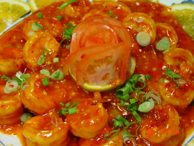 Order Shrimp with Tomato Chili Sauce food online from House Of Joy Restaurant store, Buena Park on bringmethat.com
