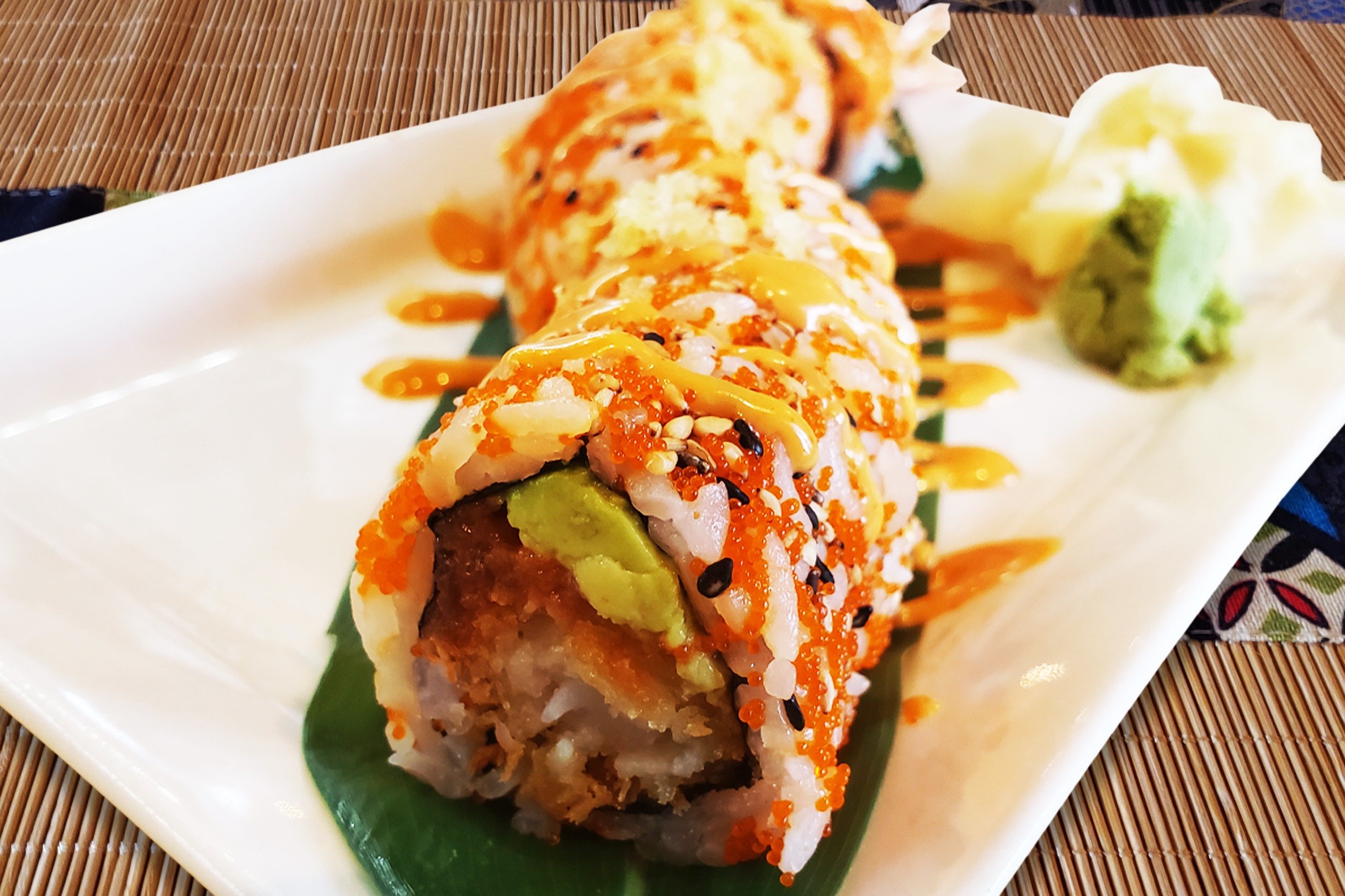 Order Golden Dragon Roll food online from Chiwa Bistro store, Newark on bringmethat.com