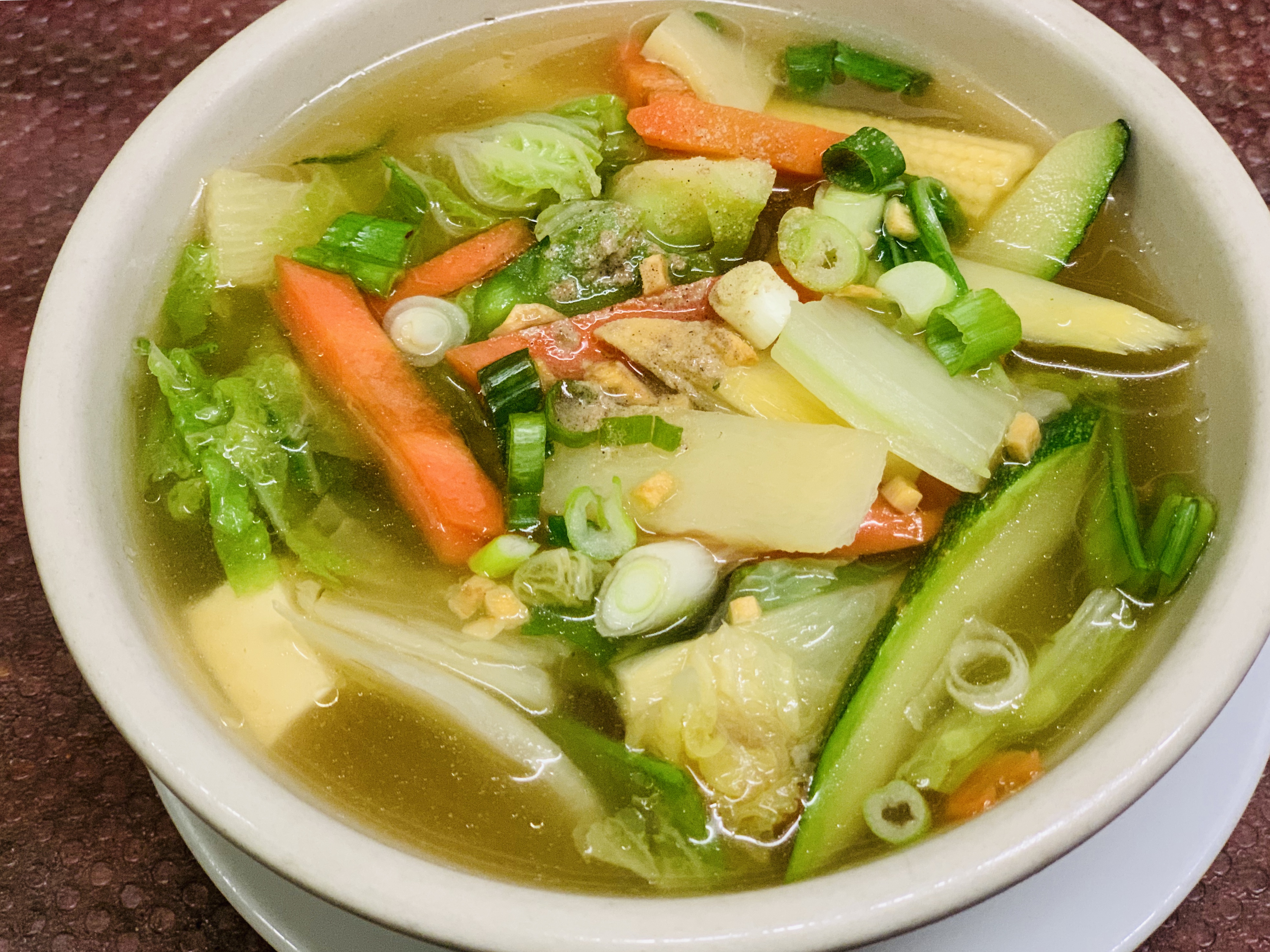 Order 4. Tofu and Mixed Vegetables Soup food online from Kao Thai store, Silver Spring on bringmethat.com