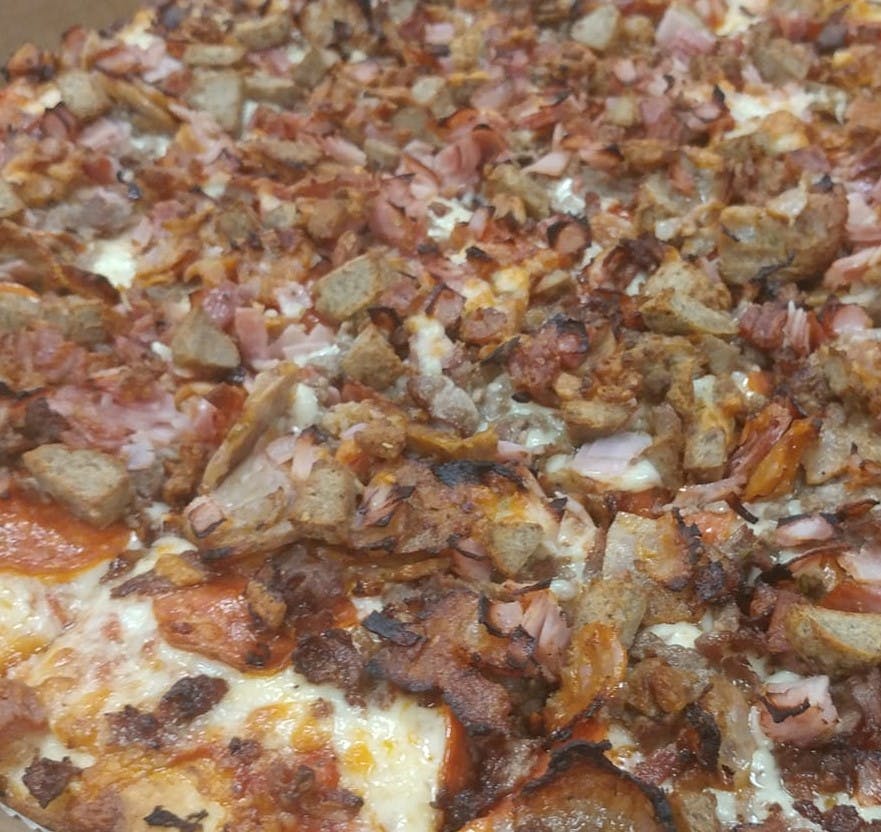Order Meat Lovers Pizza - Small 10'' food online from New Wayne Pizza store, Wayne on bringmethat.com