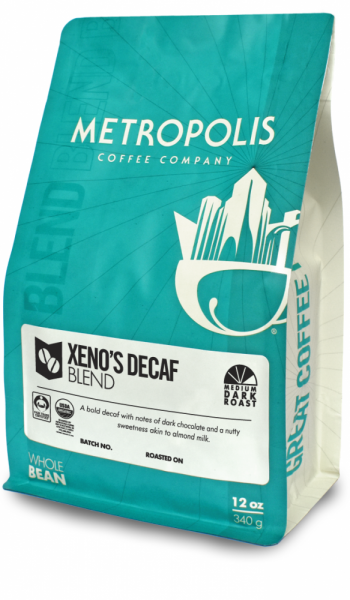 Order Decaf Xeno's Blend Fair Trade Organic food online from Metropolis Coffee Co store, Chicago on bringmethat.com