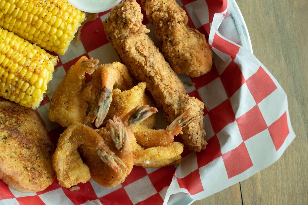 Order 2 Tenders & 6 Shrimp food online from 7 Spice Cajun Seafood store, Humble on bringmethat.com