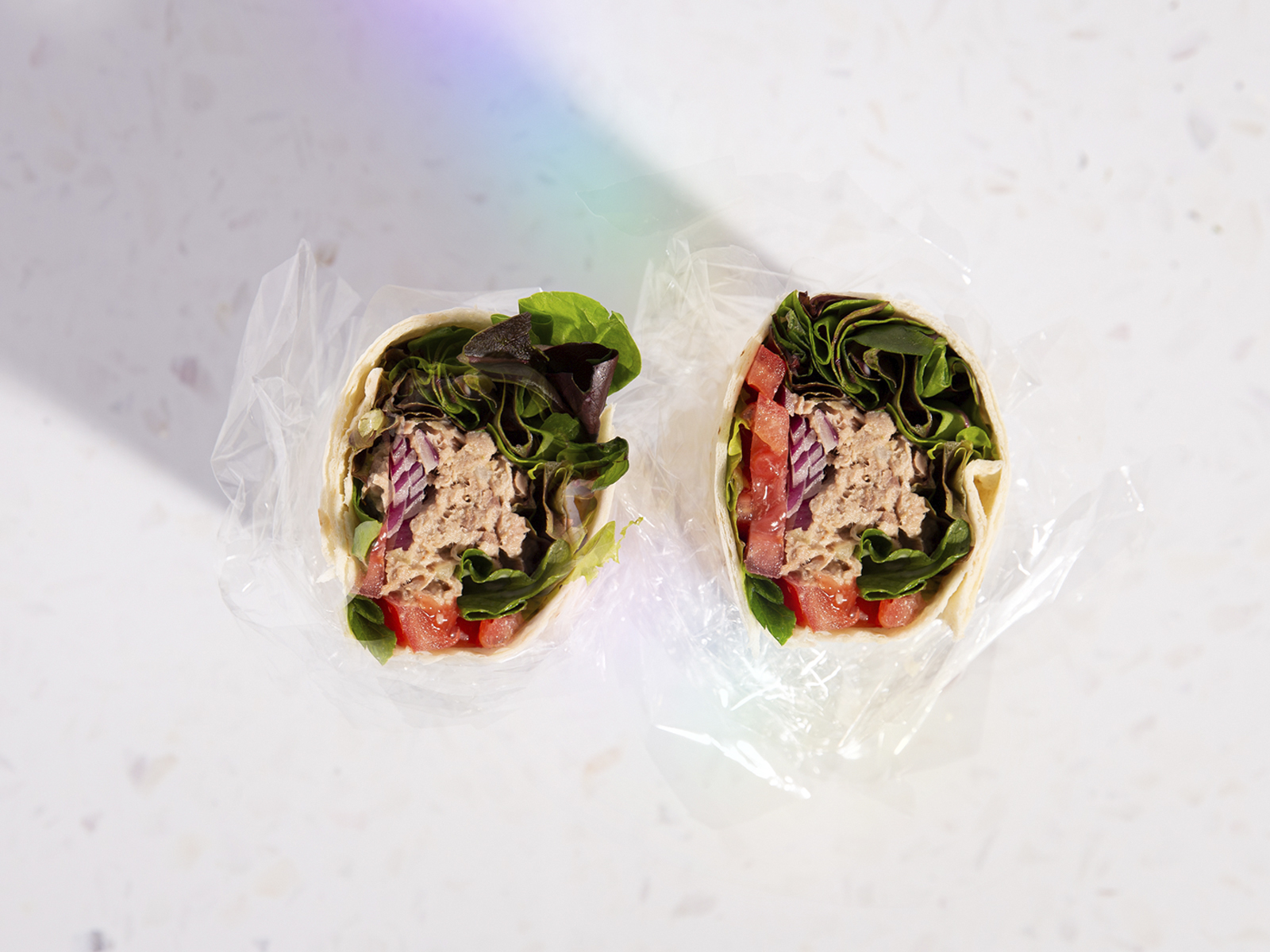 Order Tuna Wrap food online from The Salad Place&Rotisserie store, San Francisco on bringmethat.com