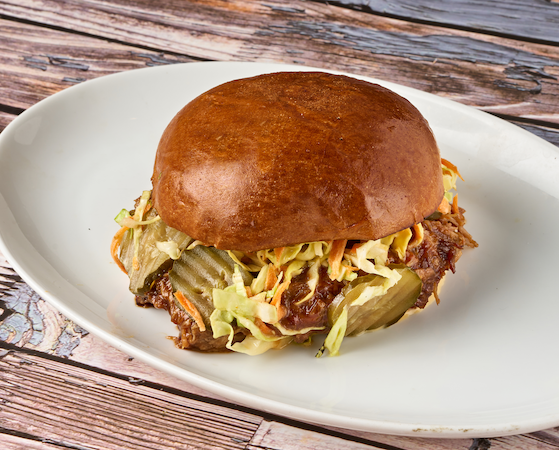 Order BBQ Pulled Pork food online from Stacked & Folded store, Winnetka on bringmethat.com