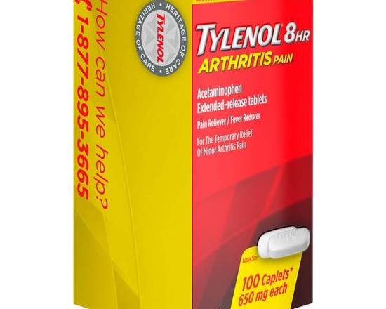 Order Tylenol - 8 hour Arthritis Pain - 100 Caplets food online from East Cooper Family Pharmacy store, Mt Pleasant on bringmethat.com