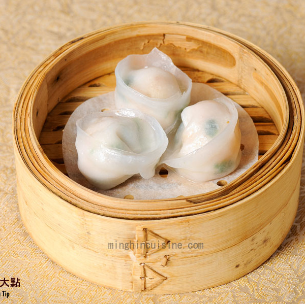 Order Shrimp Dumpling with Pea Tip food online from MingHin Cuisine - Rolling Meadows store, Rolling Meadows on bringmethat.com