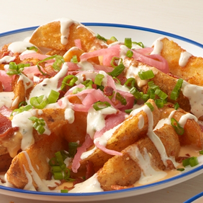 Order Loaded Potato Wedges food online from Royals Hot Chicken store, Louisville on bringmethat.com