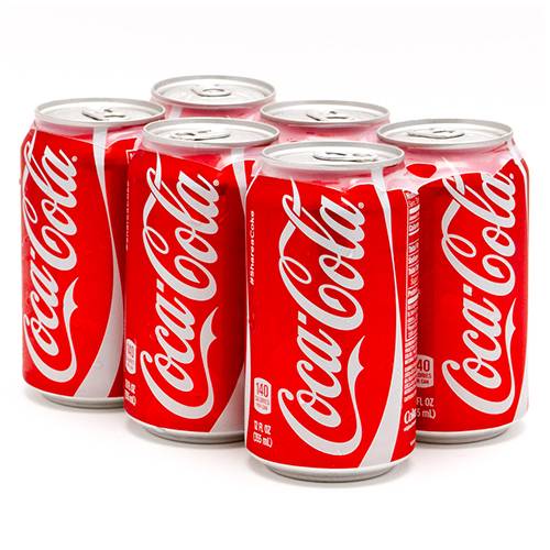 Order Coca Cola - 12 oz Cans/6 Pack food online from Bottle Shop & Spirits store, Los Alamitos on bringmethat.com