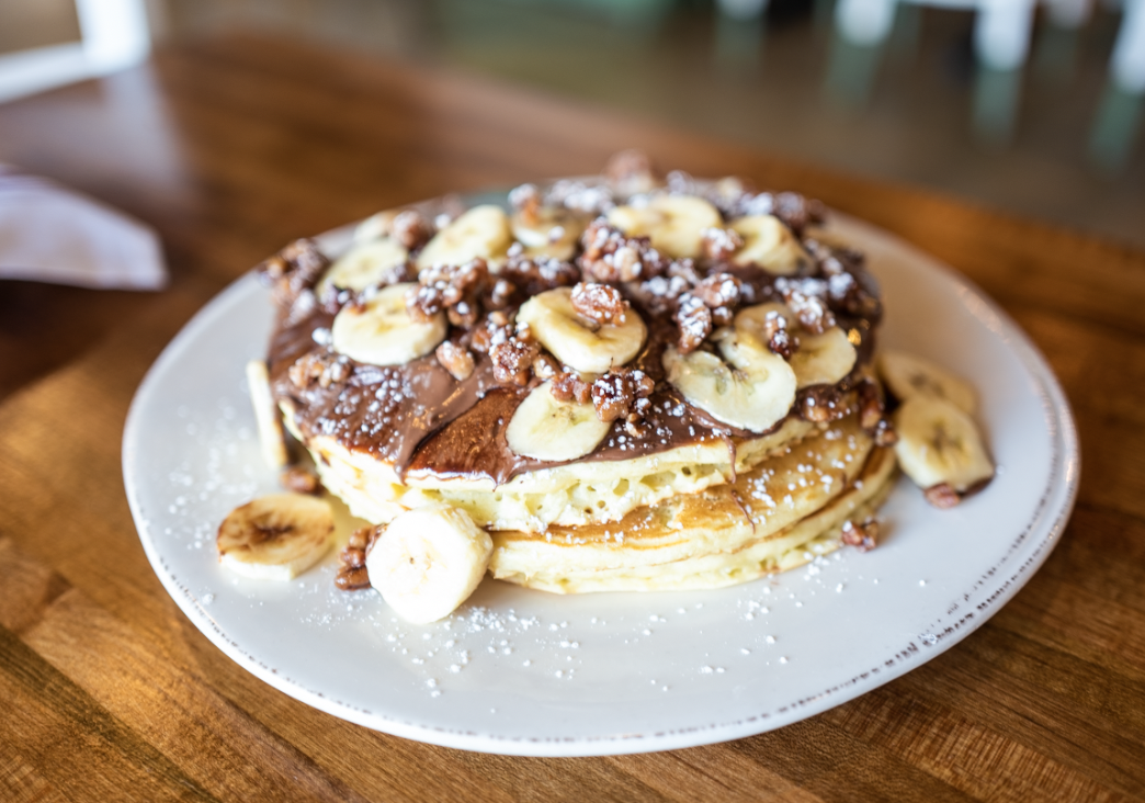 Order Nutella & Banana Pancakes  food online from Iron Rooster store, Cockeysville on bringmethat.com