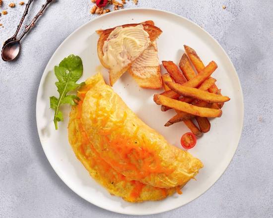 Order Cheese Omelette food online from The Breakfast Grubbery store, Davison on bringmethat.com