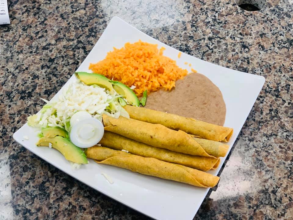 Order Flauta  Plate food online from Tacos Azteca store, Cedar Hill on bringmethat.com