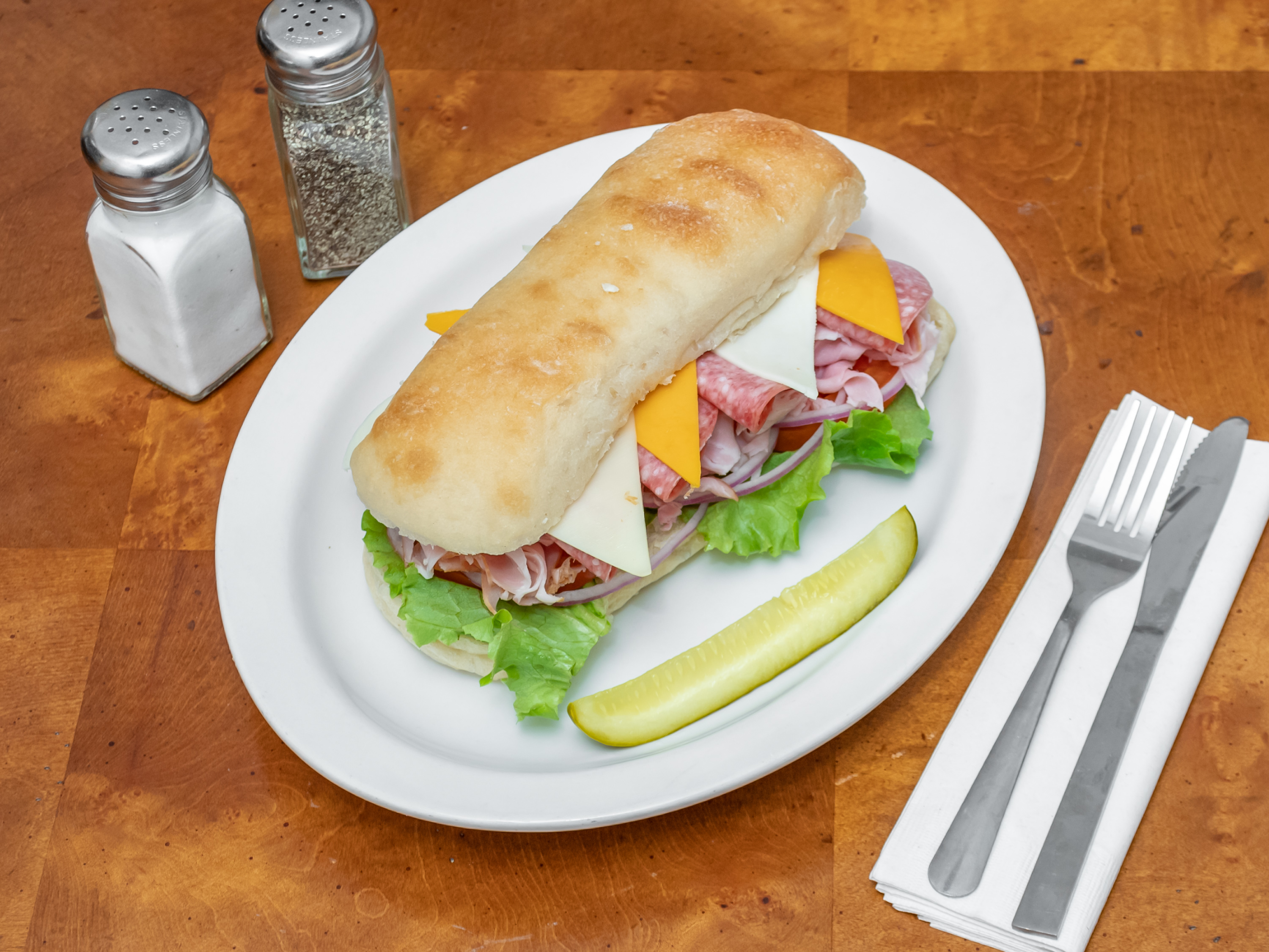 Order 17. Sub Specialty Sandwich  food online from Palmers Deli & Market store, West Des Moines on bringmethat.com