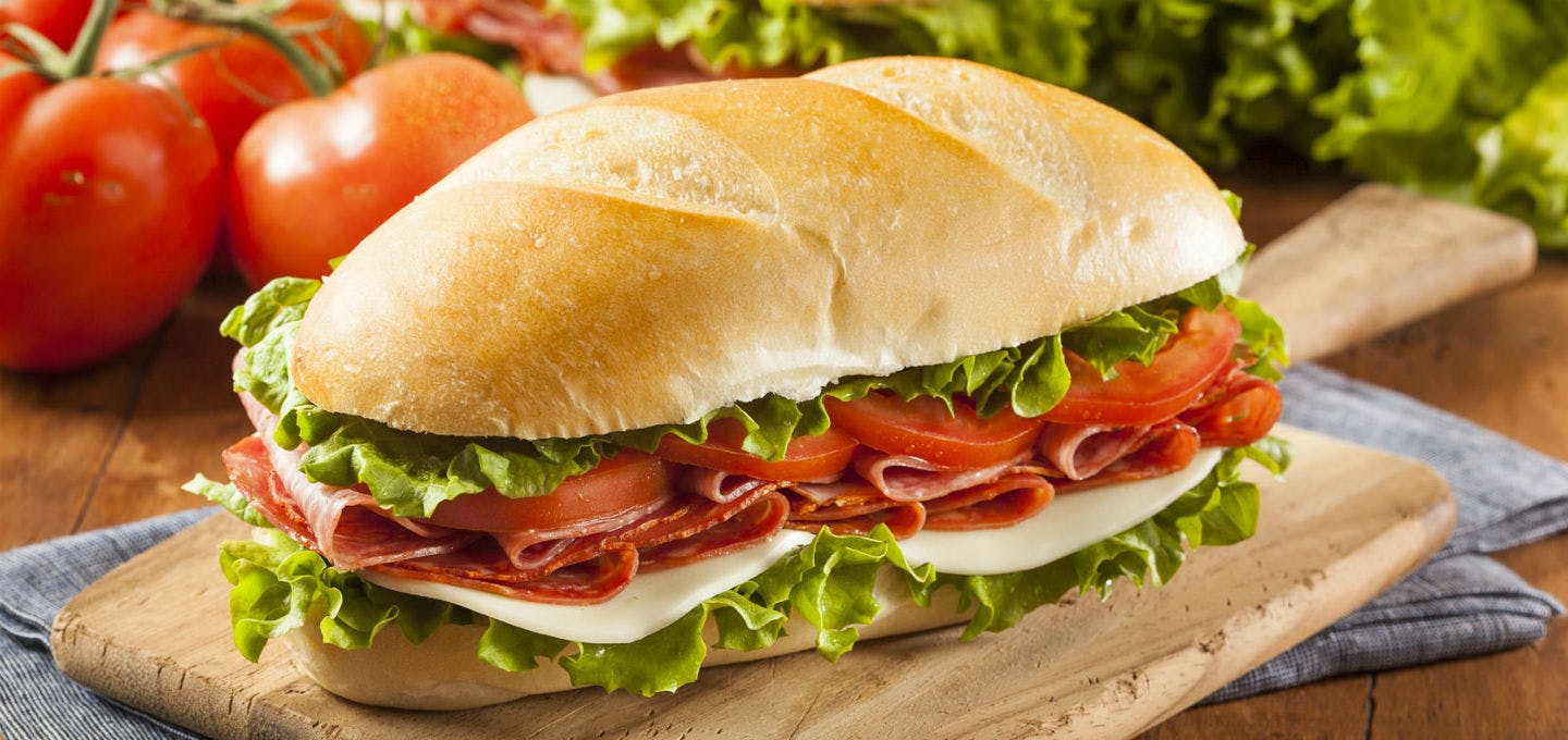 Order Salami & Provolone Hoagie - Hoagie food online from Frank's Pizza store, Hatboro on bringmethat.com