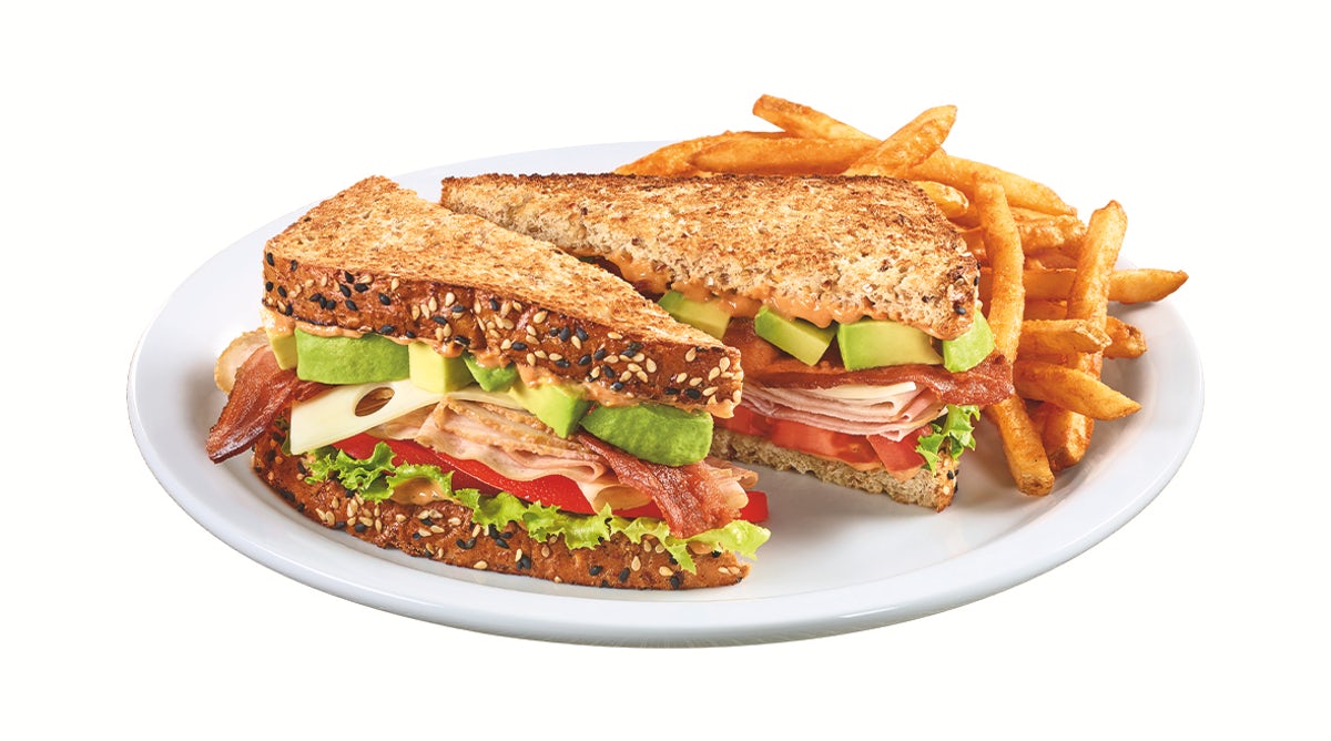 Order Cali Club Sandwich food online from Denny's store, Irvine on bringmethat.com