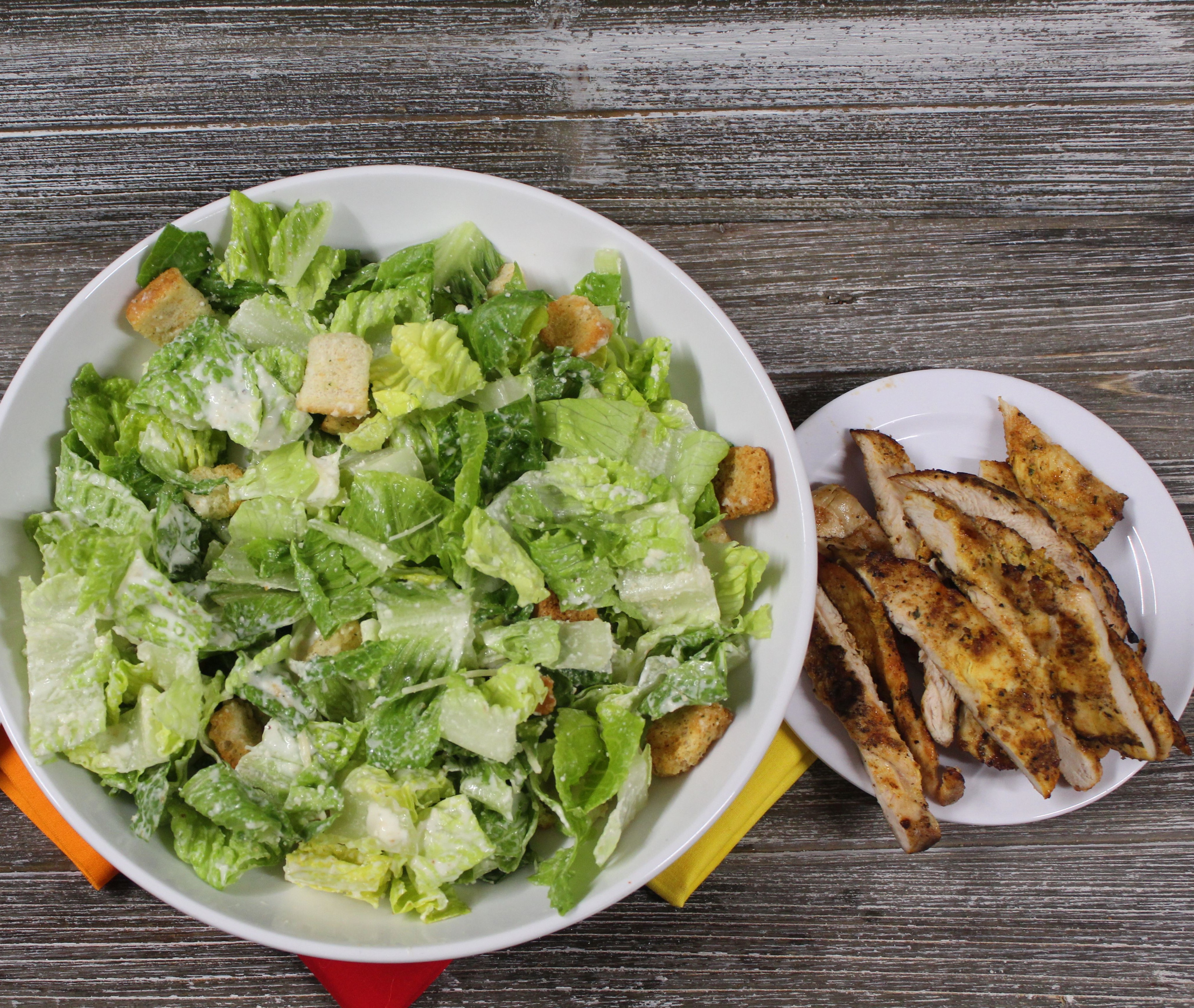 Order Caesar Salad with Grilled Chicken food online from Pollo Royal Restaurant store, Revere on bringmethat.com
