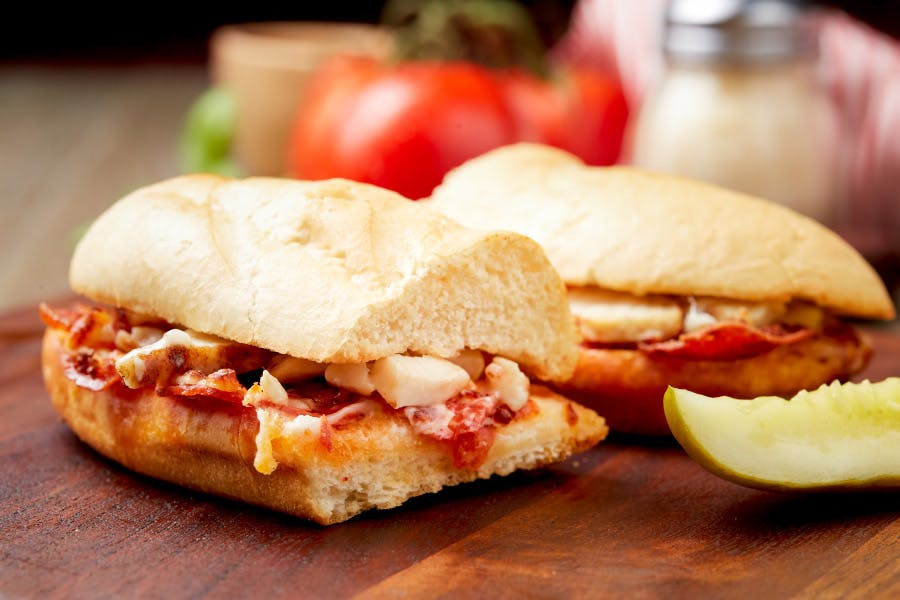 Order Chicken Italian Sandwich - Sandwich food online from Simple Simon Pizza store, Paola on bringmethat.com