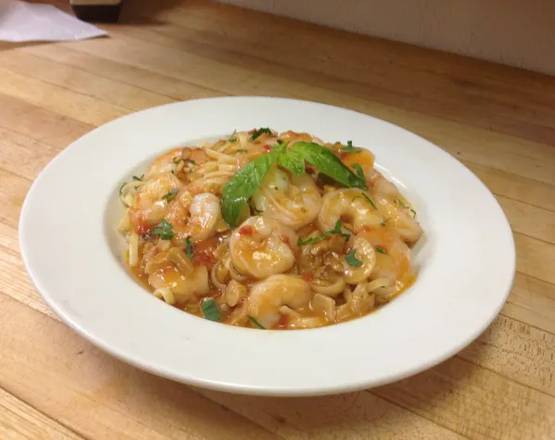 Order Shrimp Scampi food online from Cuzino's Family Kitchen store, Northeast on bringmethat.com