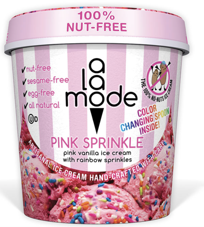 Order Pink Sprinkle Vanilla PINT Nut Free food online from The Sweet Shop Nyc store, New York on bringmethat.com