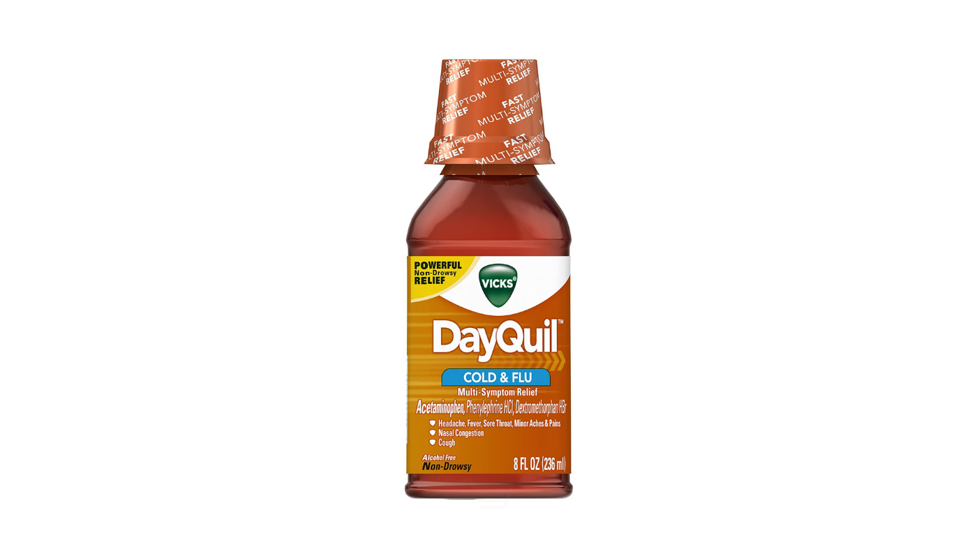 Order Vicks DayQuil Cold & Flu, Non-Drowsy 8oz food online from Village Commons Liquor store, Camarillo on bringmethat.com