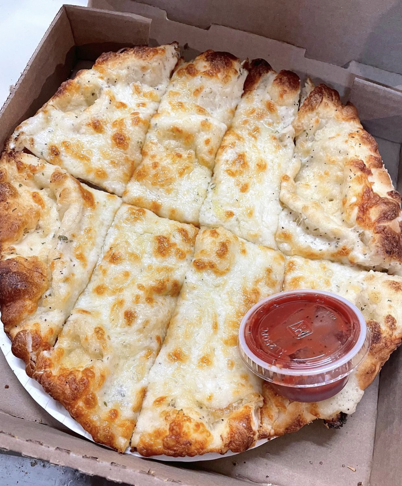 Order Cheesy Garlic Bread  food online from Poor Richards Pizza store, Porterville on bringmethat.com