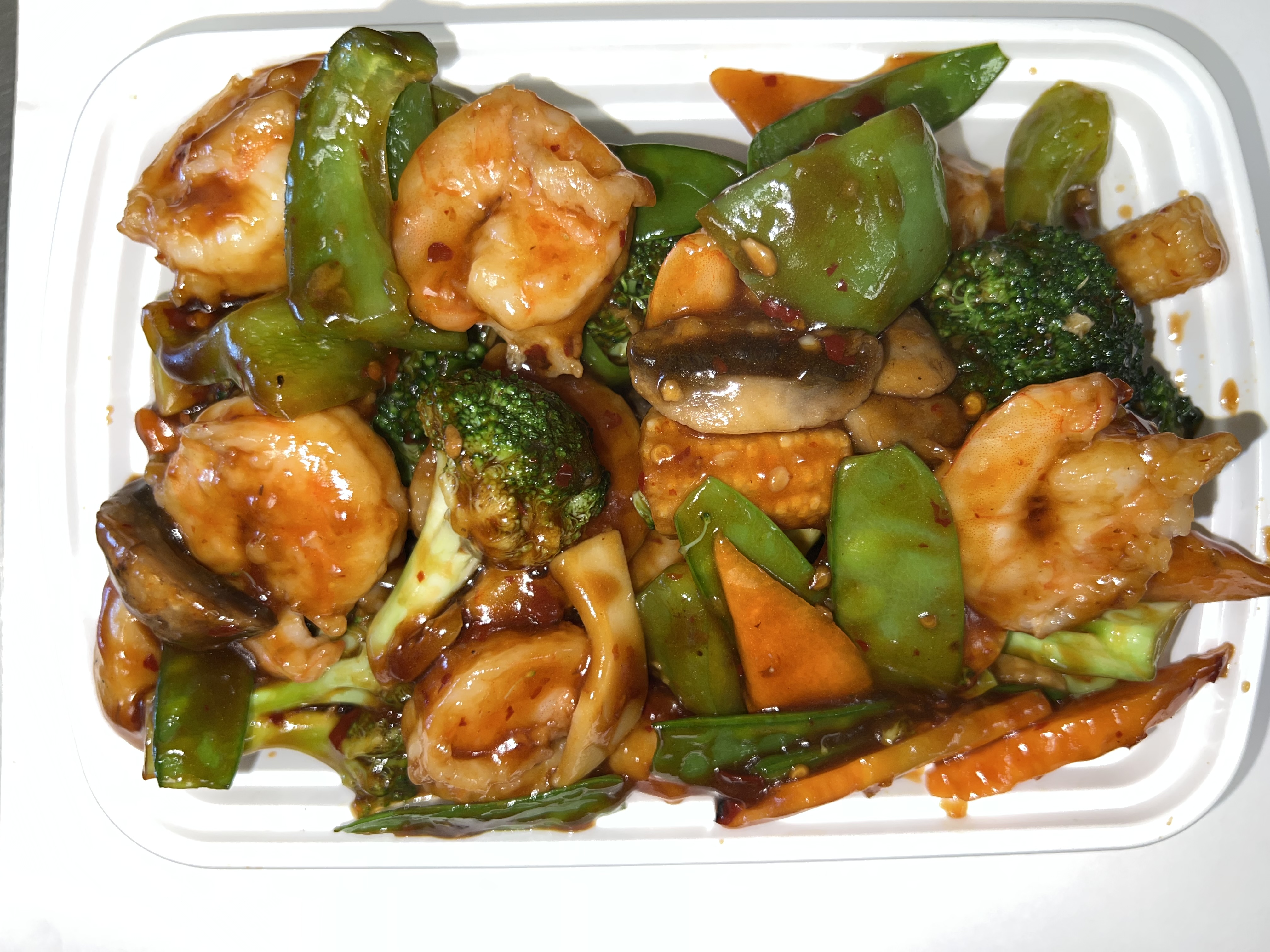 Order S28. Shrimp with Garlic Sauce food online from Oriental Chinese Restaurant store, Lancaster on bringmethat.com