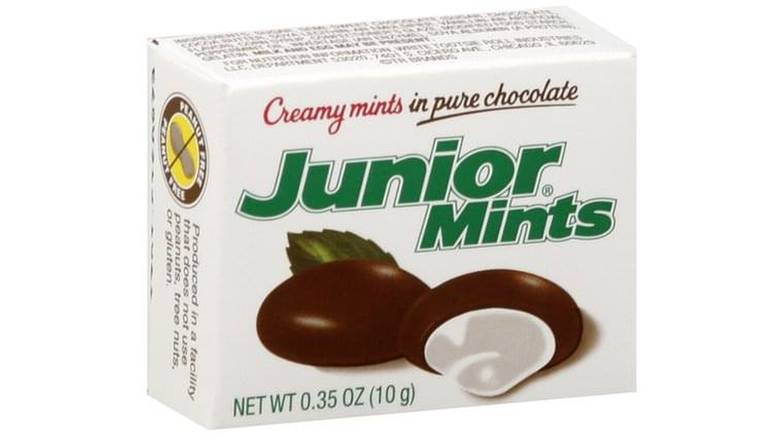 Order Junior Mints In Pure Chocolate Creamy Mints food online from Trumbull Mobil store, Trumbull on bringmethat.com