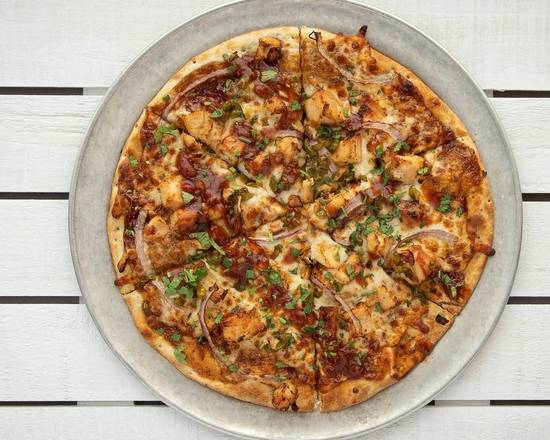 Order BBQ Chicken Pizza food online from Cinepolis store, Dallas on bringmethat.com