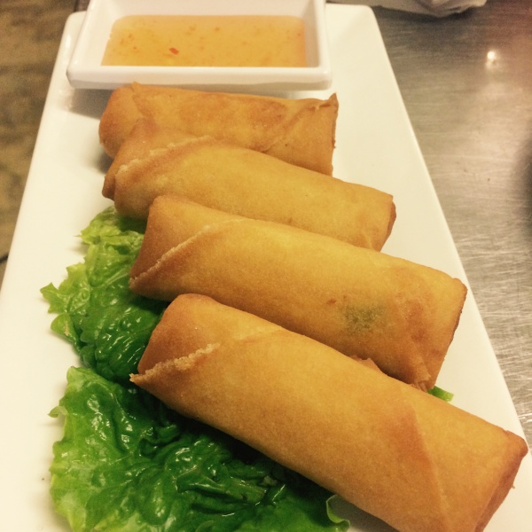 Order 5 Veggie Egg Rolls food online from Thai Tea Asian Fusion Cafe  store, Irving on bringmethat.com