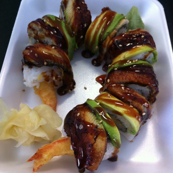 Order Dragon Roll food online from RAWR Sushi store, Springfield on bringmethat.com
