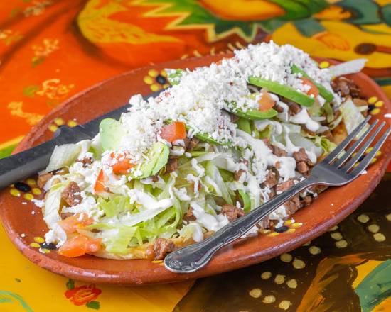 Order Corn Tortilla (Huarache) (10") food online from Benito Tacos And More store, Fort Worth on bringmethat.com