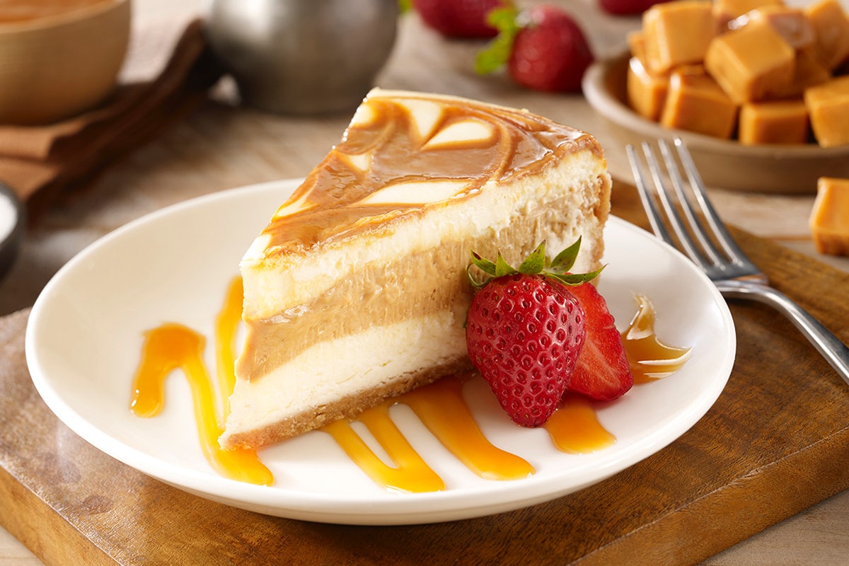 Order Caramel Swirl Cheesecake food online from On The Border store, Arlington on bringmethat.com