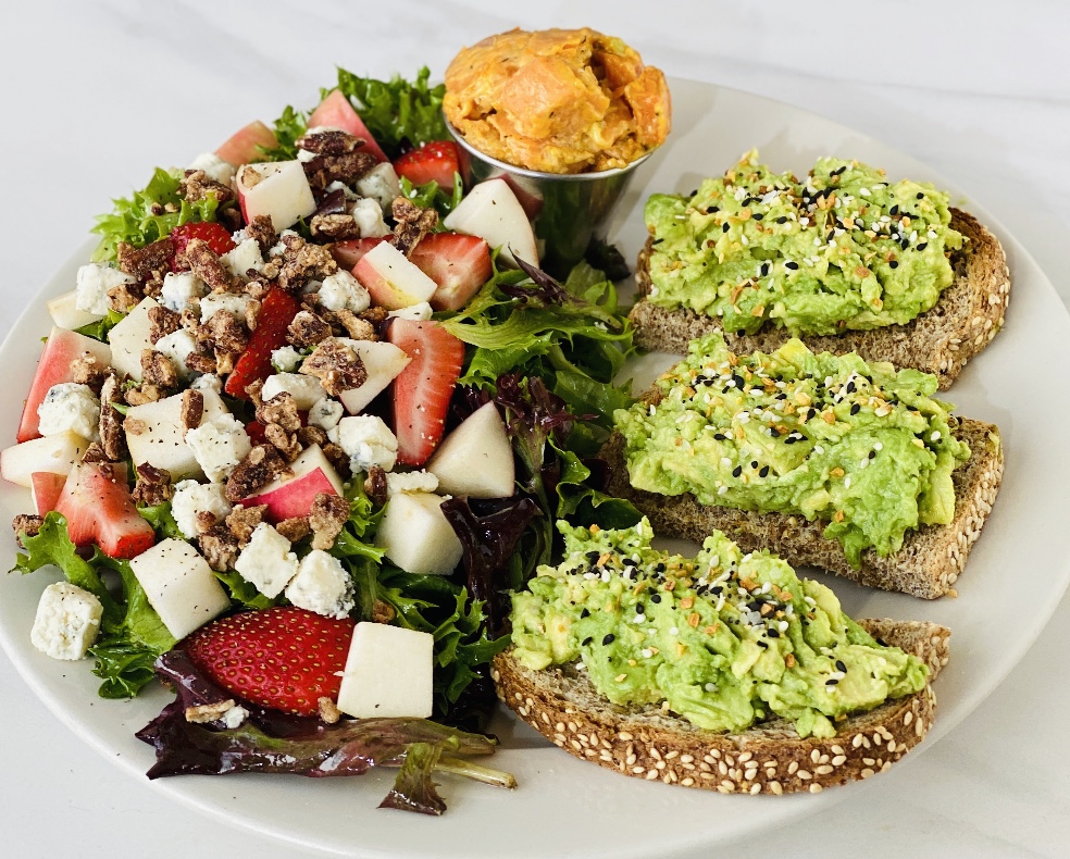 Order Avocado Toast and Salad food online from The Rolling Pin Cafe store, Westwood on bringmethat.com