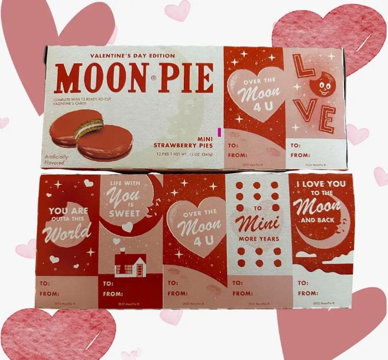 Order Moonpie Valentine's Day Card Box food online from Bru Grill & Market store, Lake Forest on bringmethat.com