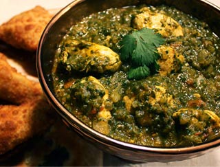 Order Chicken Saag food online from Little India store, Yuba City on bringmethat.com