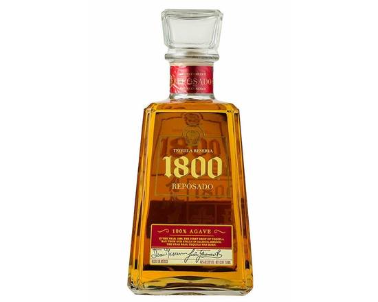 Order 1800 Reposado, 750mL bottle (40% ABV)  food online from Moby Liquor store, Los Angeles on bringmethat.com