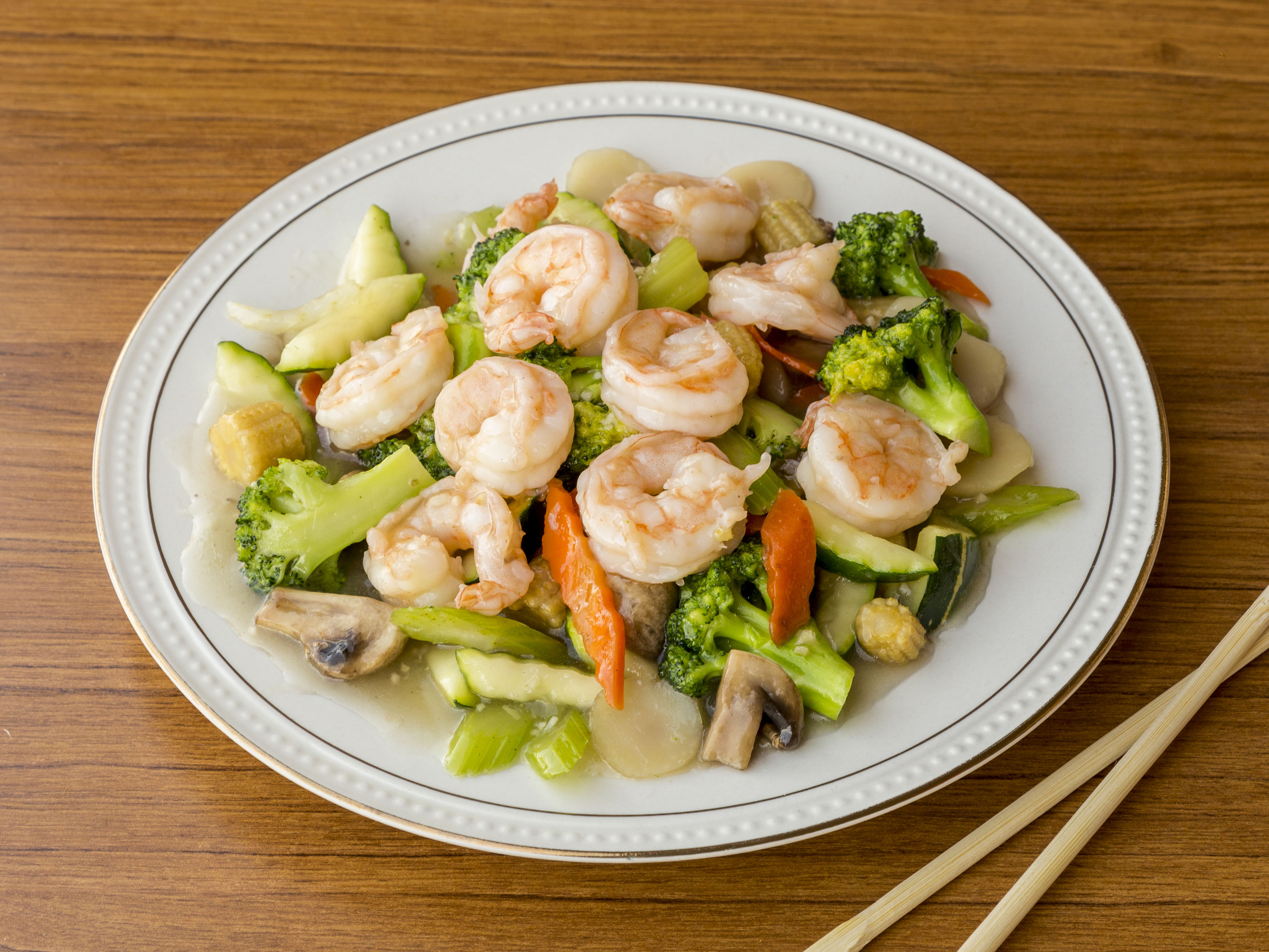 Order Shrimp with Mixed Vegetables Combo Special food online from Lis Asian store, Tempe on bringmethat.com