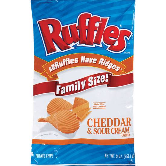 Order Frito-Lay Ruffles Potato Chips Cheddar&Sour Cream food online from Cvs store, LOS ANGELES on bringmethat.com