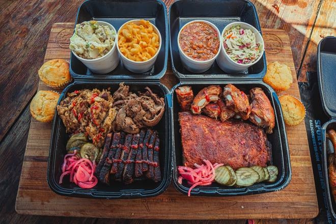 Order Tailgater BBQ Feast food online from Cali Comfort BBQ Restaurant & Sports Bar store, Spring Valley on bringmethat.com