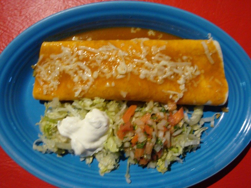 Order Burrito Deluxe food online from Poblano Mexican Restaurant store, Columbus on bringmethat.com