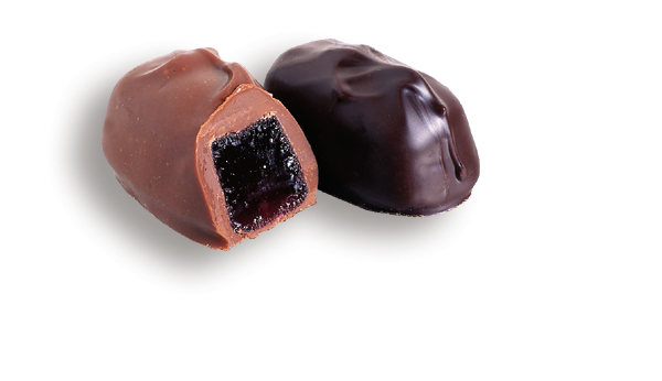 Order Raspberry Jelly Filled Dark Chocolate food online from Le Chocolat store, Williamsport on bringmethat.com