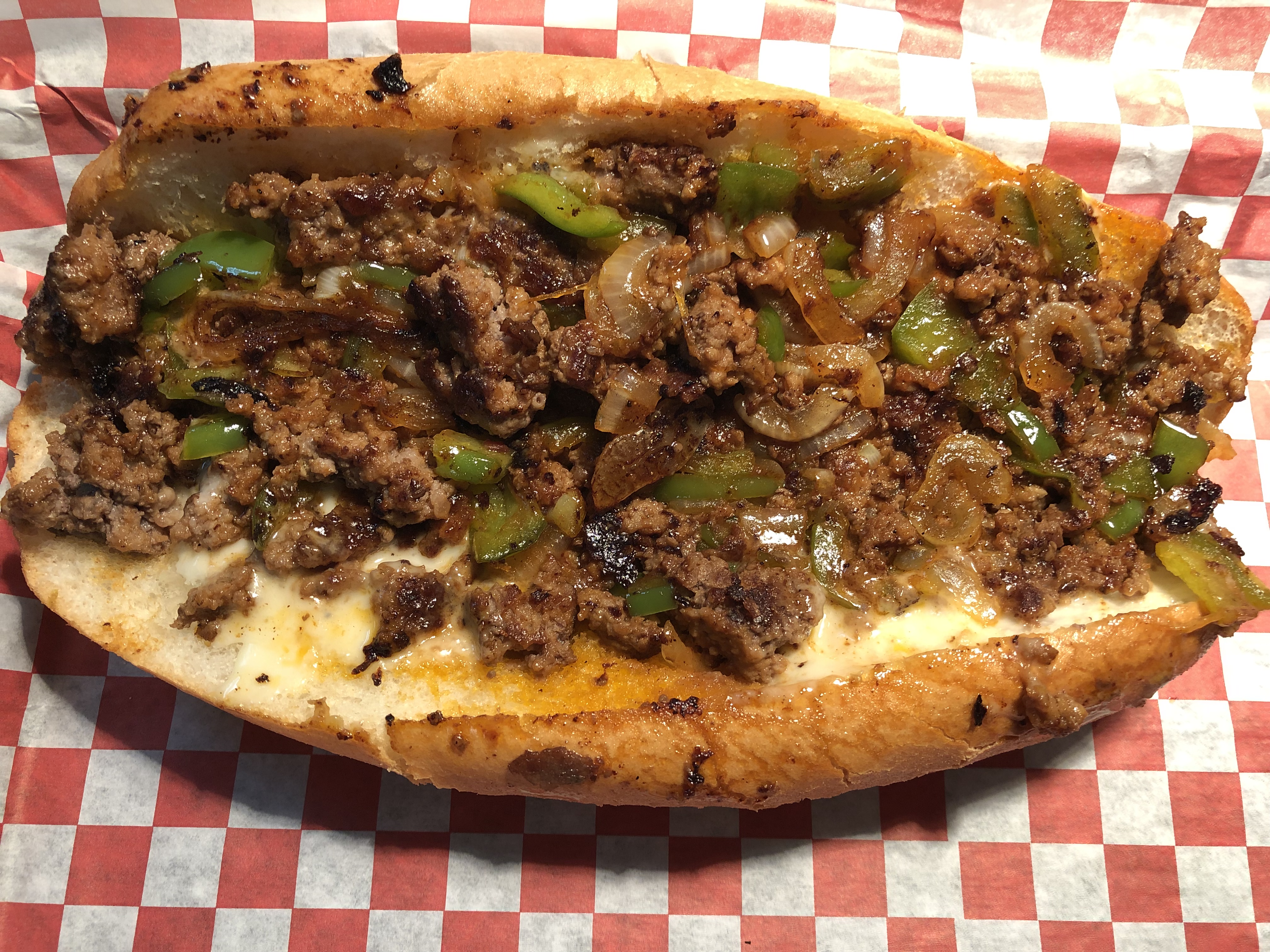 Order 13. Overbrook Cheesesteak food online from Big Tony's West Philly Cheesesteaks store, Dallas on bringmethat.com